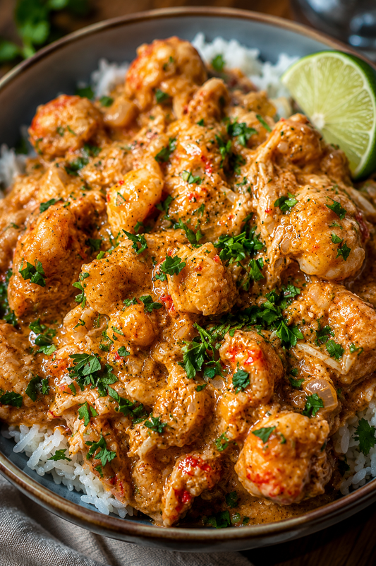Skillet Crawfish Etouffee