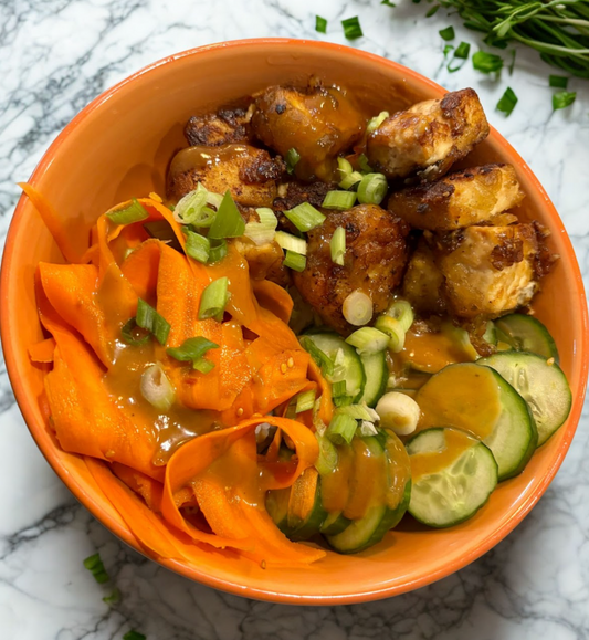 Crispy Asian Tofu Bowls
