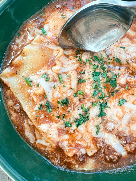 20 Minute Lasagna Soup