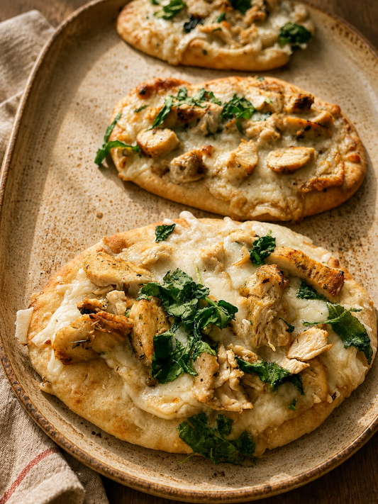 Chicken Alfredo Pizzas