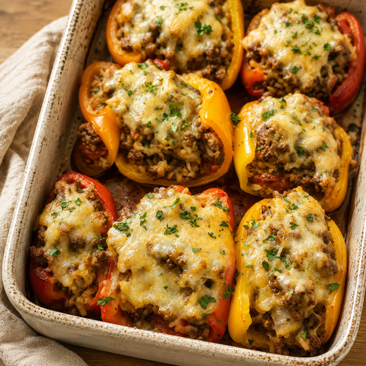 Stuffed Bell Pepper Boats