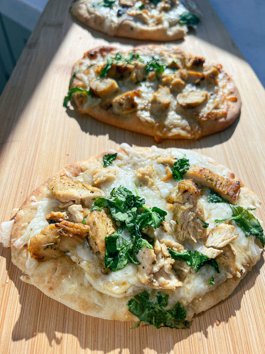 Chicken Alfredo Pizzas