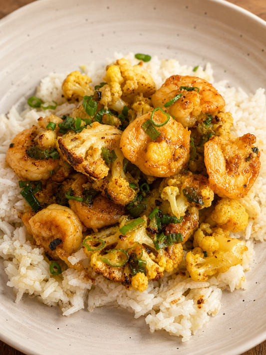Curry Shrimp and Cauliflower