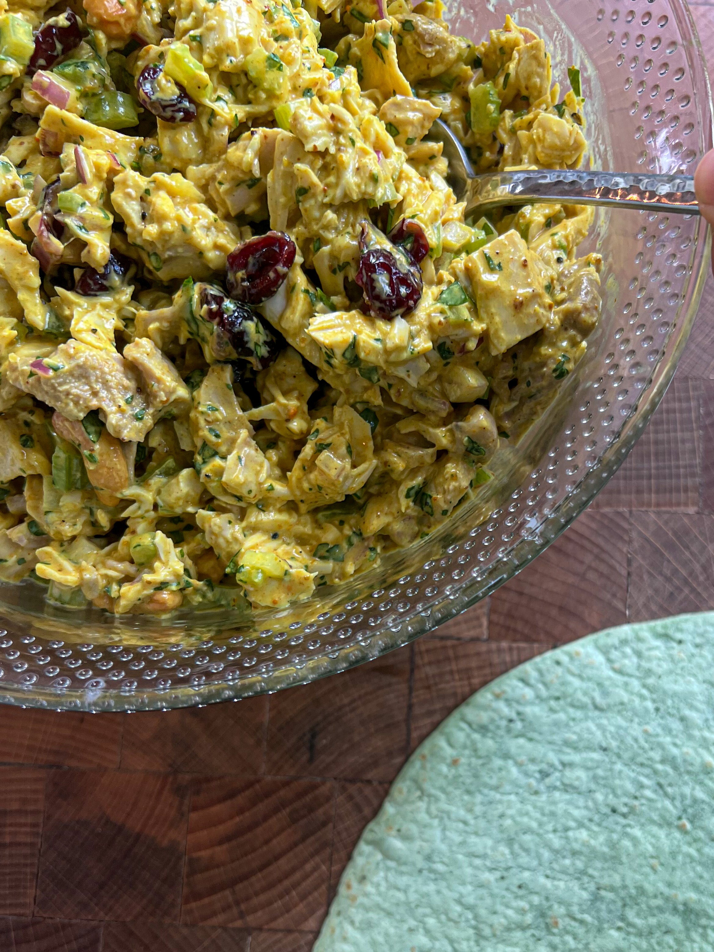 Curried Chicken and Cashew Salad