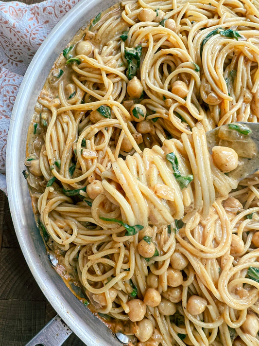 Curried Chickpea Spaghetti