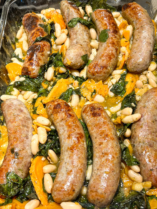 Sausage & Sweet Potato Bake