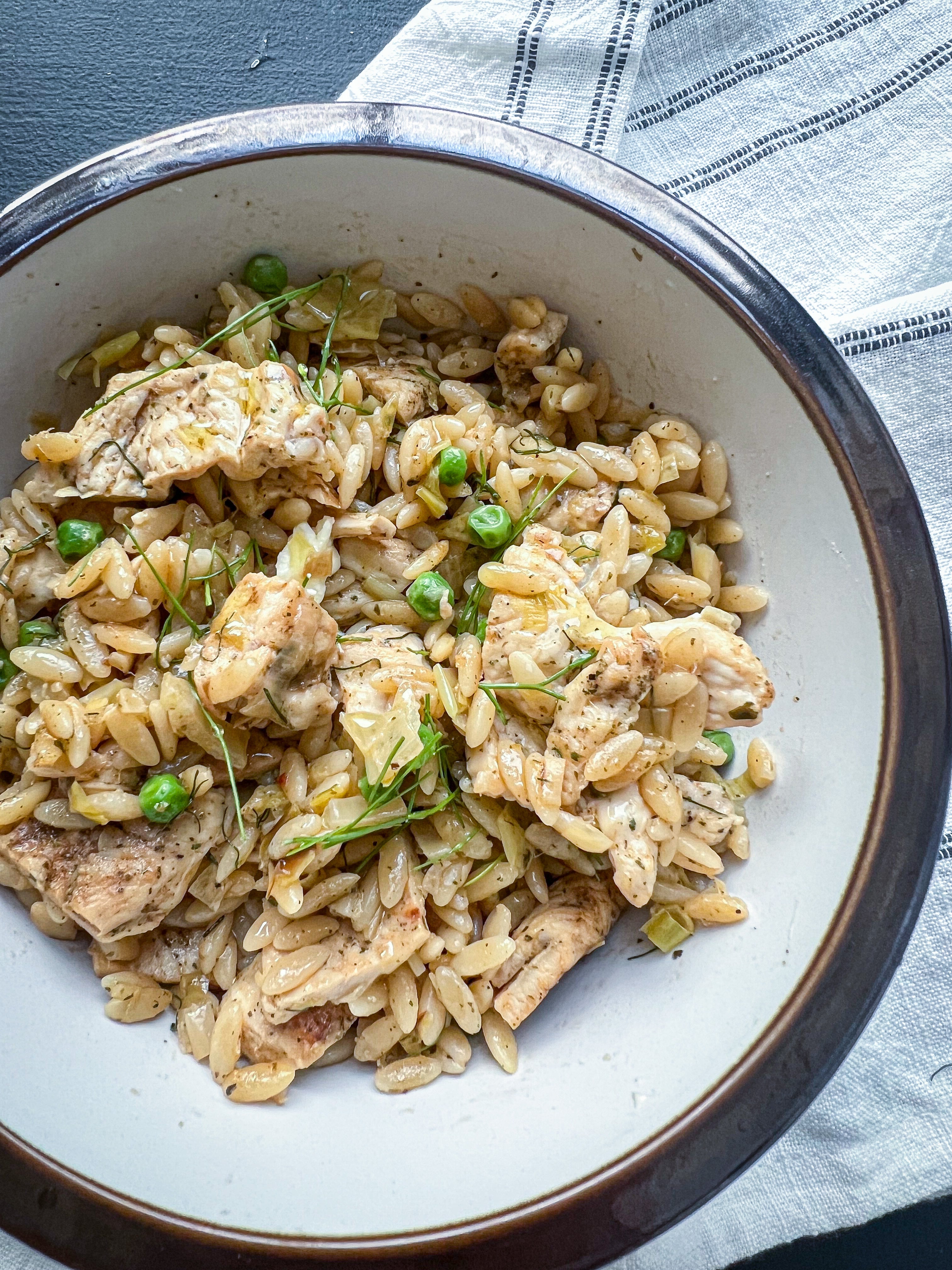 One-Pot Orzo w/ Leek and Fennel