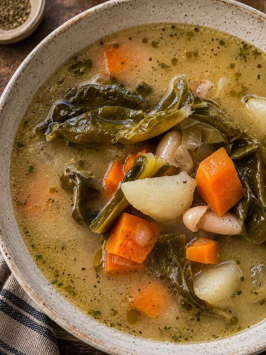 Slow Cooker White Bean and Kale Stew