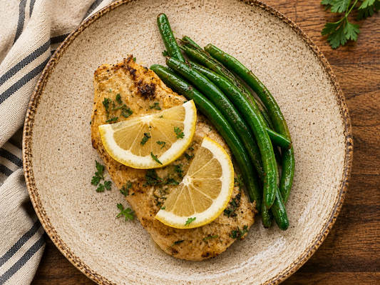 Lemon Garlic Chicken & Green Beans