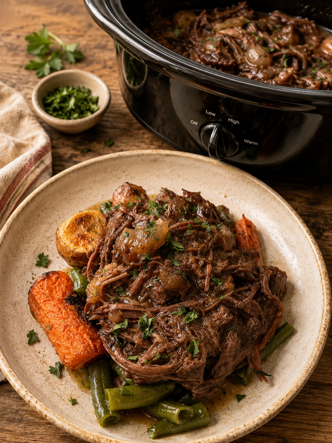 Slow Cooker Mississippi Roast