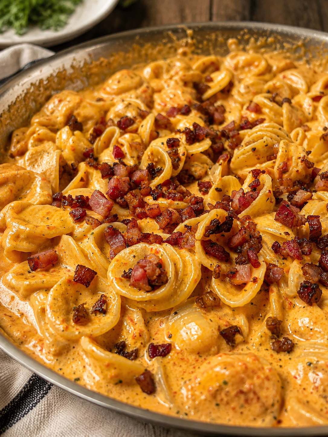 Pancetta and Red Pepper Pasta