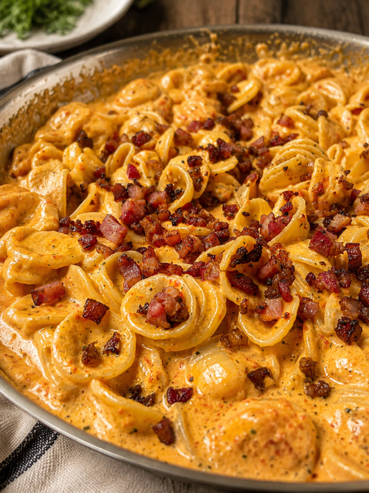 Pancetta and Red Pepper Pasta