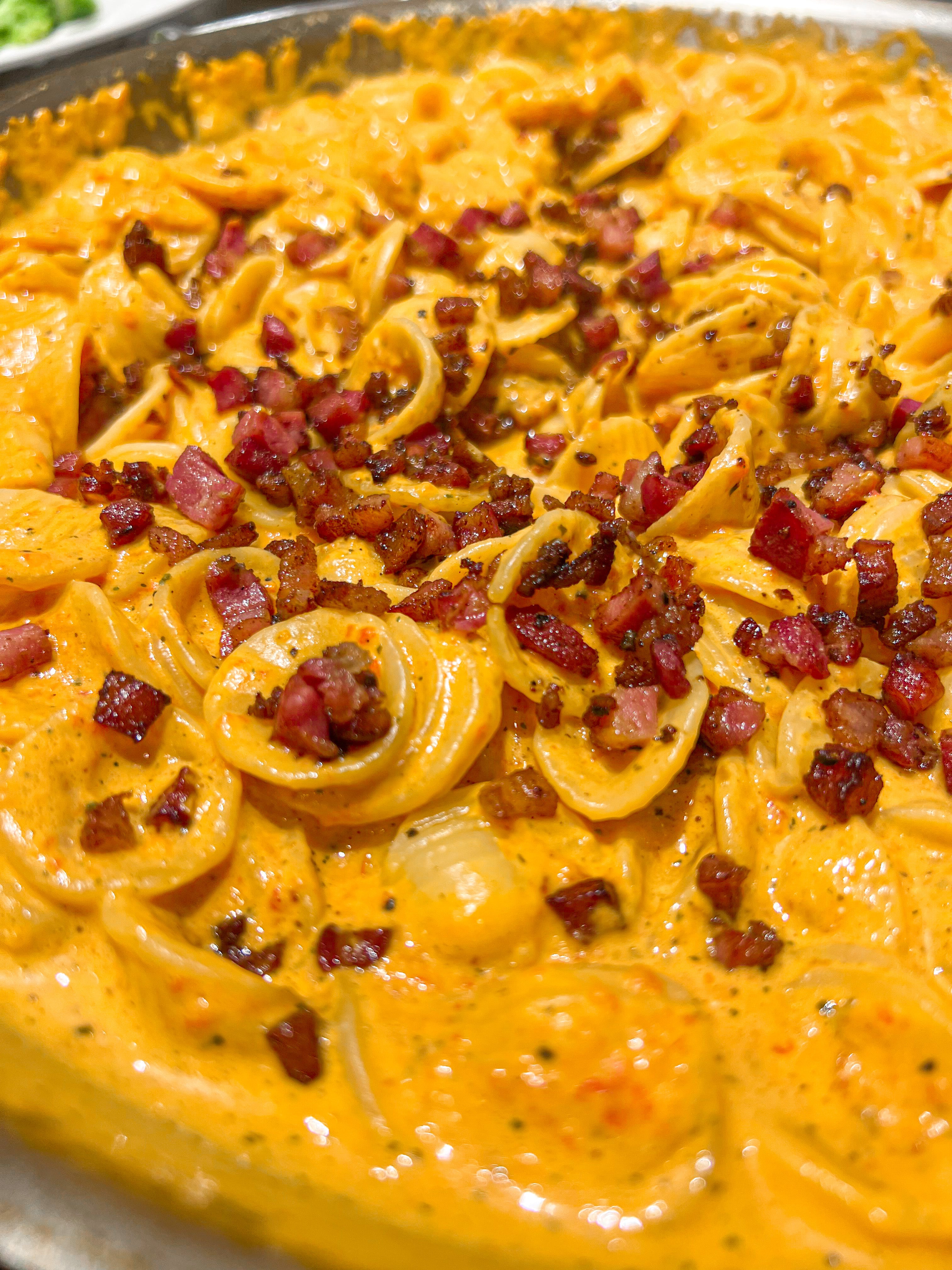 Pancetta and Red Pepper Pasta