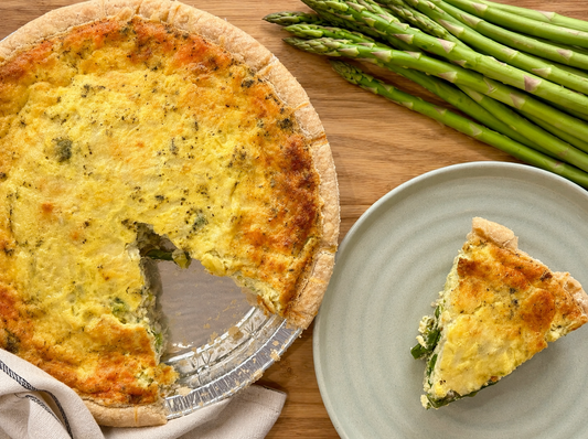 Leek and Asparagus Quiche