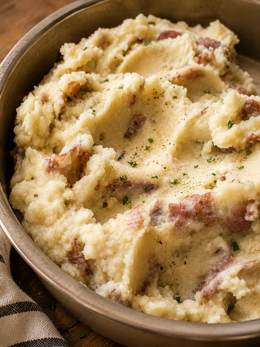 Skillet Smashed Potatoes