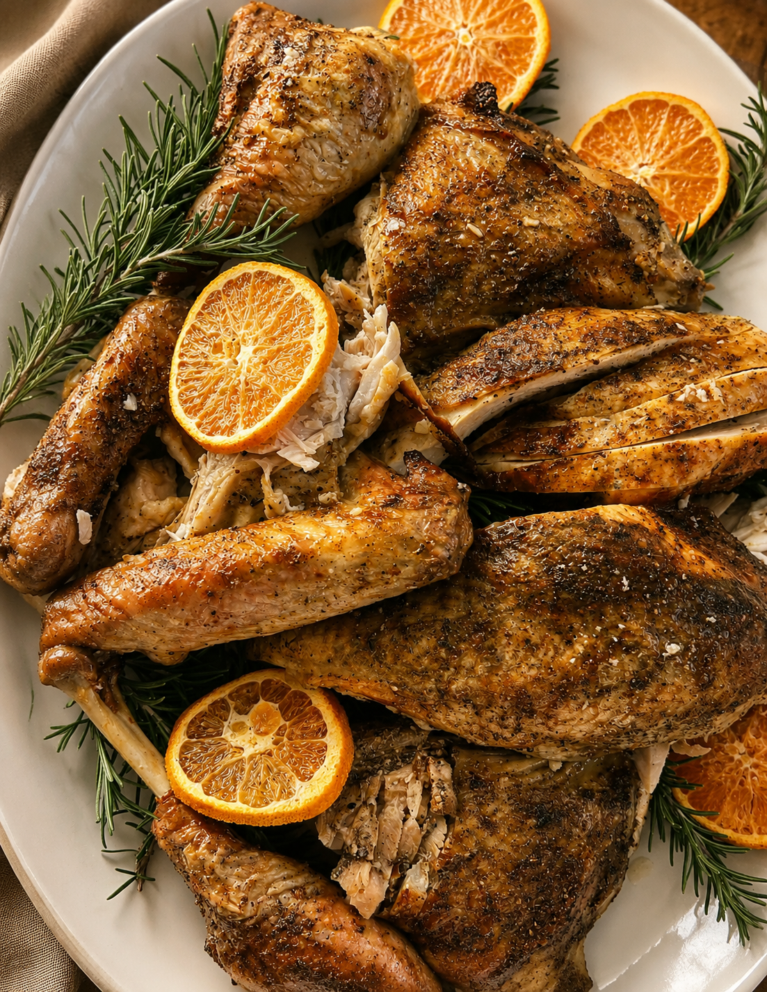 Dry-Brined Spatchcocked Turkey + Simple Turkey Gravy