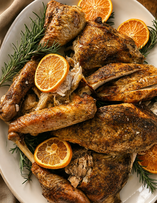 Dry-Brined Spatchcocked Turkey + Simple Turkey Gravy