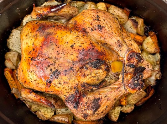 Whole Roasted Chicken and Veggies