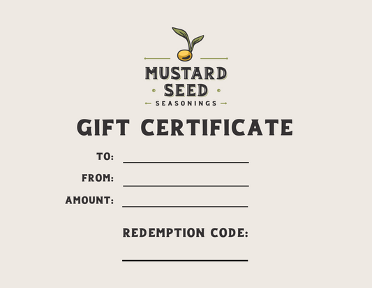 Mustard Seed Seasonings E-Gift Card